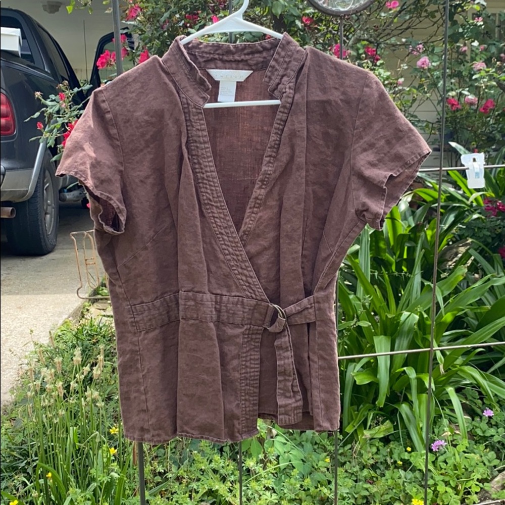 Brown tweeds top